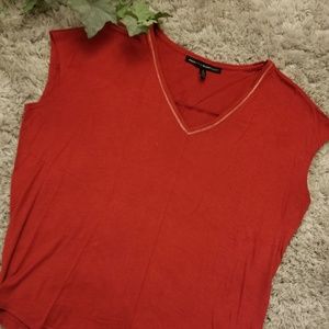 White House Black Market Red Shirt
